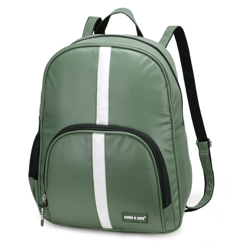 Chris & Kate 38Cm Cute Backpack For Teen Girls Soft Pu Leather Laptop College Designer Casual Travel Daypack Bag For Girls And Women (Olive Green) (B0CX9736F1) Amazon Price History, Amazon Price Tracker