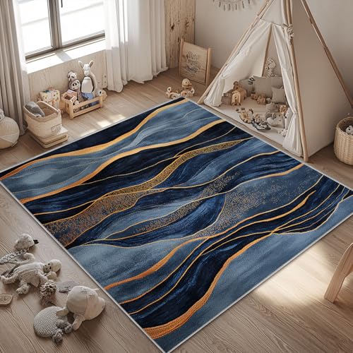 Abstract 4x6 Washable Office Rug