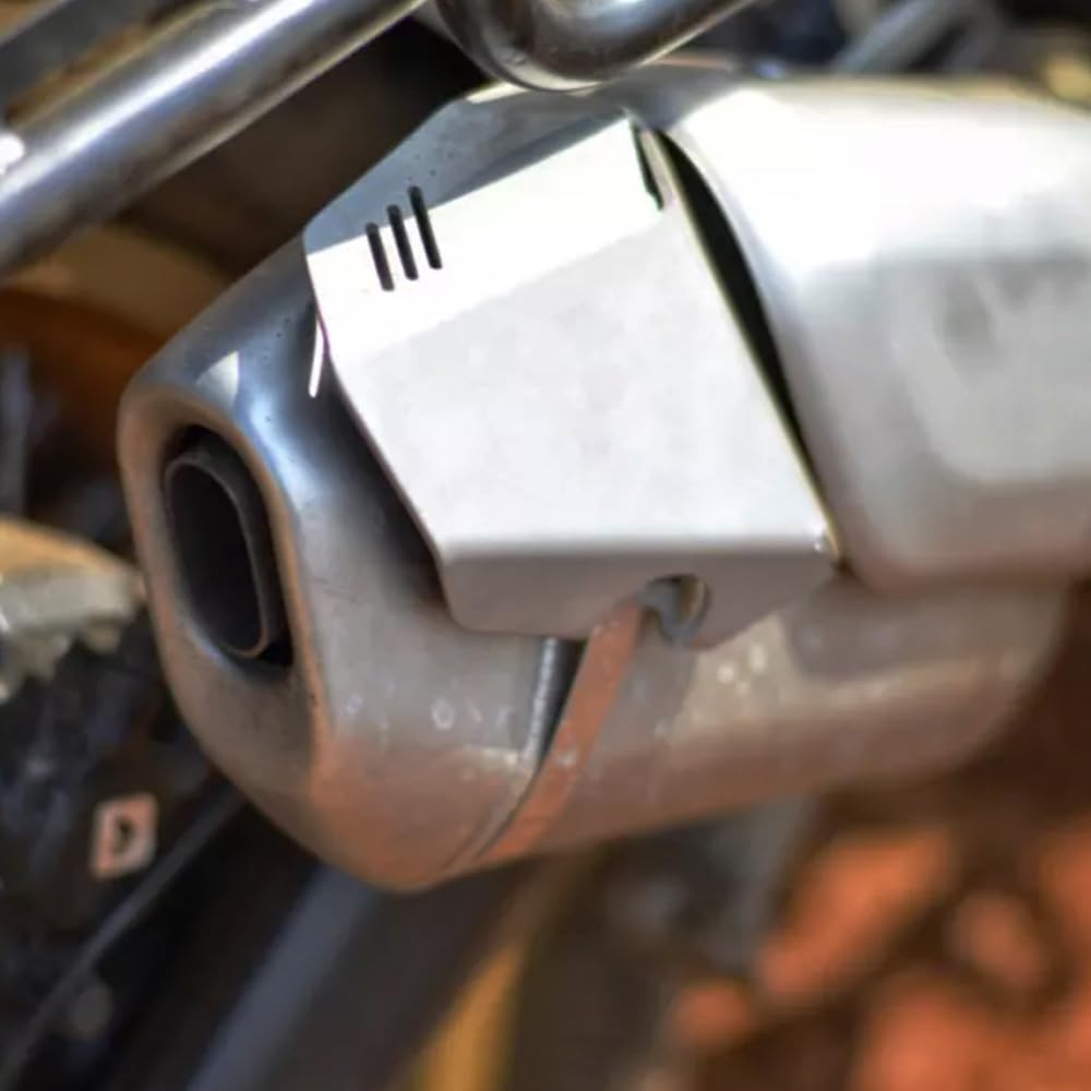 Exhaust Heat Shield For Himalayan 450/452 2024 - Silver Muffler Protective Cover Accessory