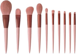 Smokey Rose Set 10 Makeup Brushes Gift Dry Lo...