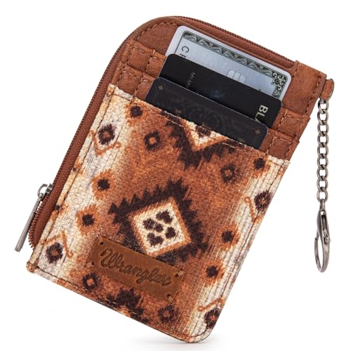 Image of Wrangler Western Card Wallet for Women Aztec Credit Card Holder for Women