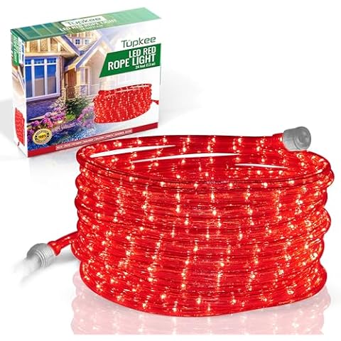 Tupkee 24 Feet Red LED Rope Light Cover