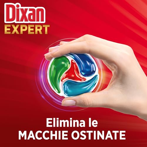 Dixan DISCS 4in1 Expert Smacchiante Detersivo Lavatrice, 5 confezioni da 25 Lavaggi, Capsule lavatrice per pulizia profonda del bucato e freschezza igienica per lavatrice, Rimuove le macchie da 20°C - Immagine 4