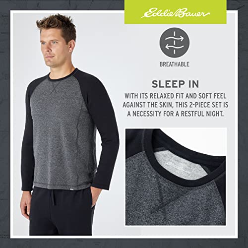 Eddie Bauer Mens Pajama Sets - Long Sleeve Shirt and Pants Sleepwear Set for Men | Ultra Soft and Warm Mens PJ Sets3