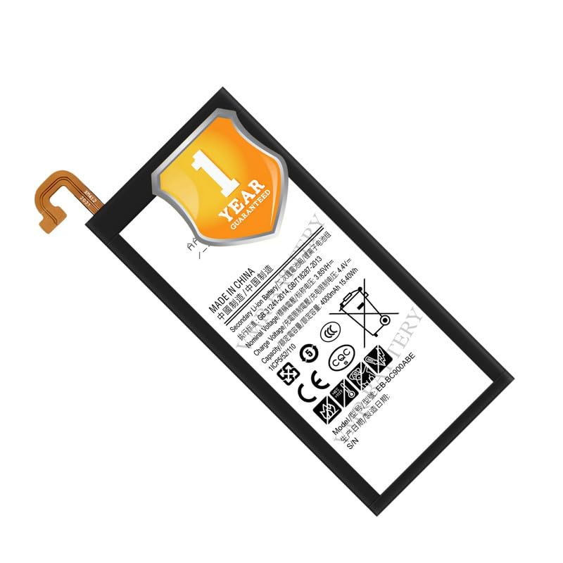 Image of Original EB-BC900ABE Battery Compatible for Samsung Galaxy C9 Pro (SM-C9000, SM-C900F, SM-C9008, SM-C900Y) - (4000mAh) - 1 Year Warranty K7