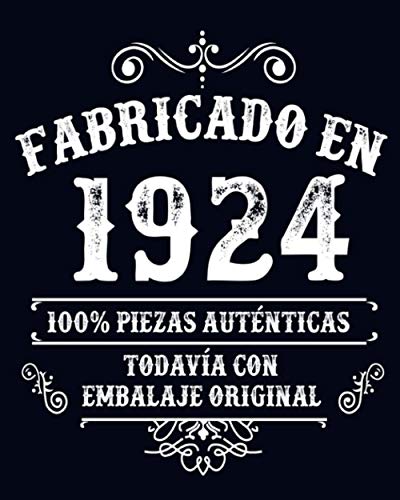 Fabricado en 1924 Todavia Con Embalaje Original: Feliz cumpleaños niña de 97 años escribiendo un diario | Cuaderno en blanco con 120 páginas / 8x10 pulgadas