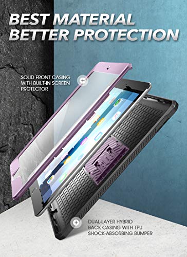 Image of SUPCASE Designed for iPad 10.2 2019 Case, [Unicorn Beetle Pro Series] with Built-in Screen Protector and Dual Layer Full Body Rugged Protective Case for iPad 7th Generation (Violte)