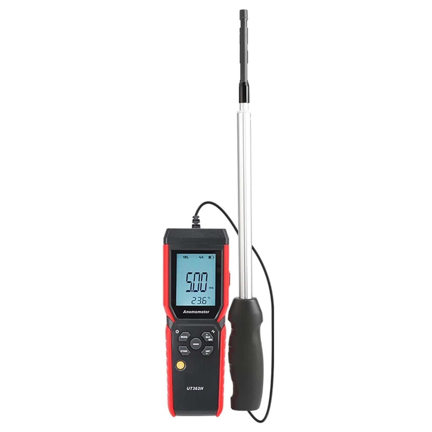 Wire Anemometer Sensor Wind Speed Meter UT362H Professional Airflow Temperature Air Volume Split Probe Measurement
