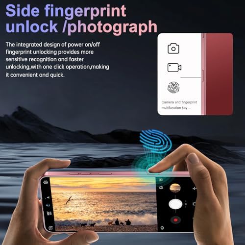 UIOUOR 17PM Smartphone: Snapdragon 8 Gen 3, 12GB RAM + 512GB Storage, 7000mAh Battery, 6.99-inch Display, 68MP+108MP Camera, Android 15, 5G, Dual SIM - Superior (Burgundy)