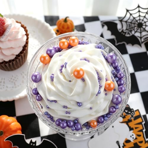 Image of Pearl Sprinkles for Cake Decorating, 4 Sizes Halloween Sprinkles 130g