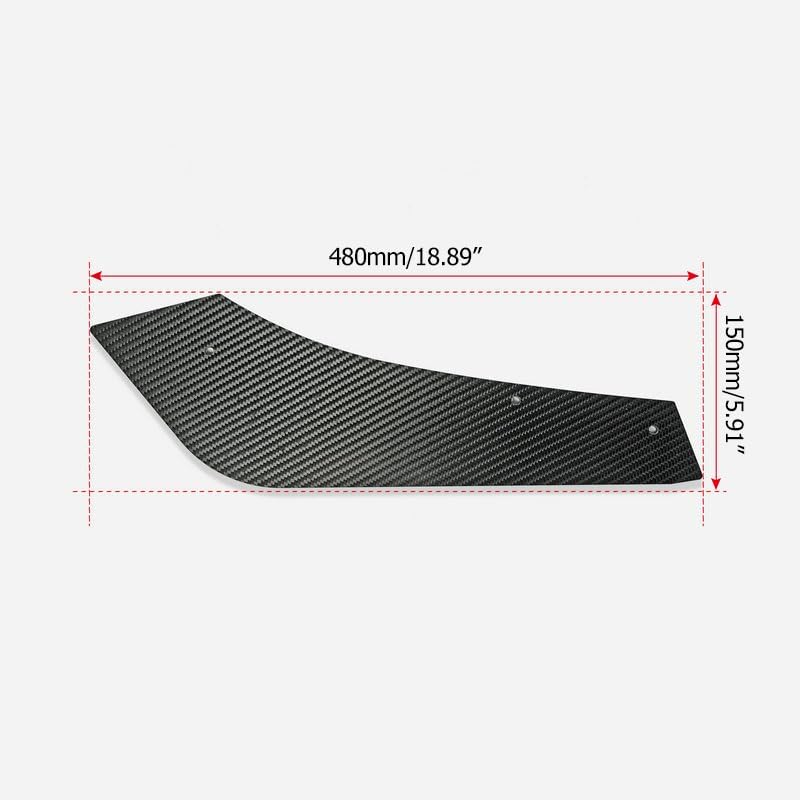 EPR for 19+ for Supra A90 MK5 VE Type rear diffuser side canard Conversion Kit 2pcs Rear Bumper Spats Carbon Fiber Modified Tuned Tuning Car Body Parts