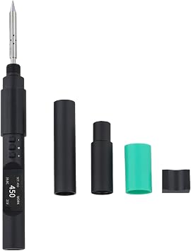 TS101/PTS200 Intelligent Soldering Iron Pen, 121W, Digital for OLED Display, Fast Heating, for Auto-Sleep, Compatible with T12 TS101 for PINE64