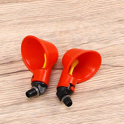 Yardwe 3 peças de bebedouro automático para água de galinha, bebedor de pombo, codorna para tubo de