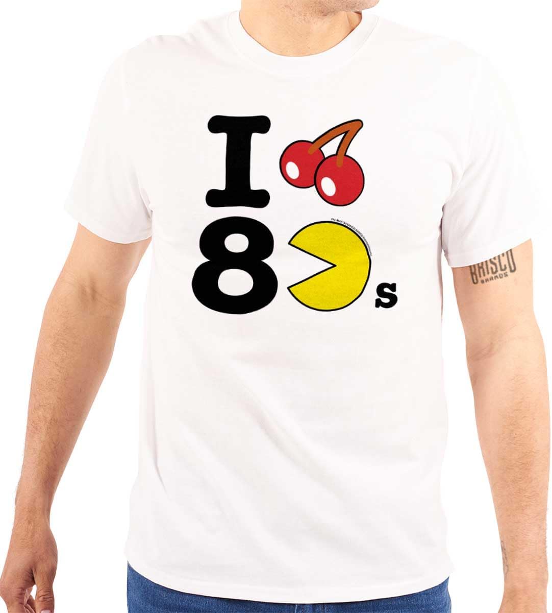Pacman I Love The 80s Cherry Fruit Graphic T Shirt Men or Women