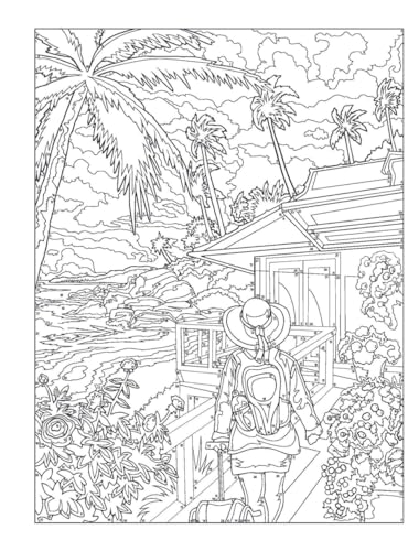 Creative Haven Wanderlust Color by Number (Adult Coloring Books: World & Travel) - Image 7