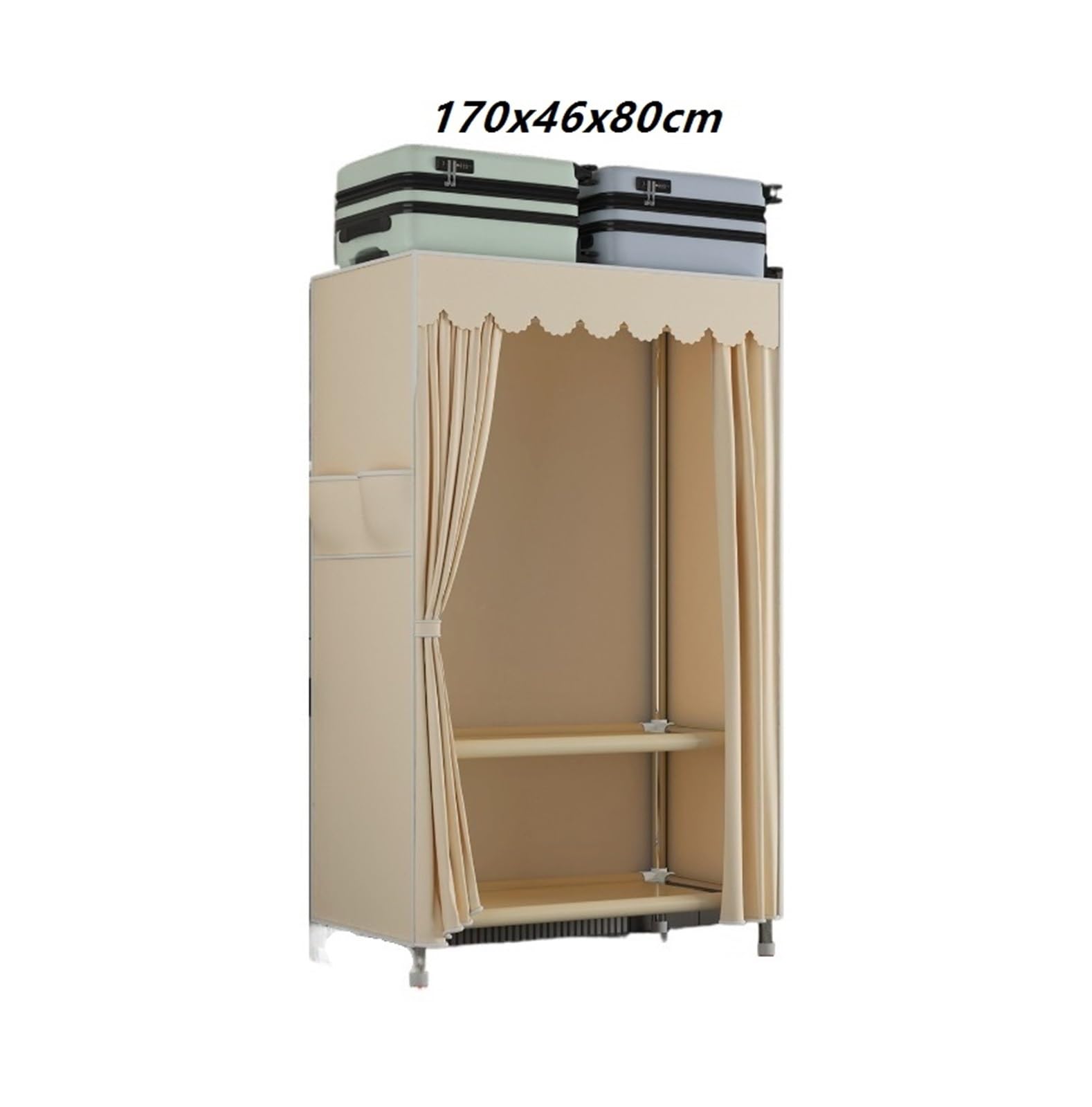 Armadio Spogliatoio Armadio Semplice in Tessuto, Scaffale Portatile Rimovibile, Porta Abiti for Camera da Letto Camera Letto Dormitorio(170x46x80cm)