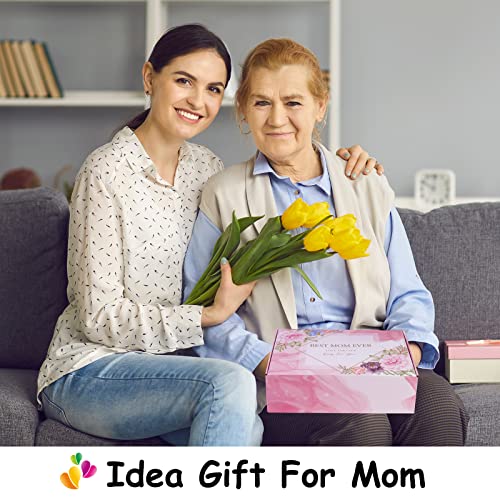 Birthday Gifts For Mom - Mother Gifts From Daughter Son Husband, 11Pcs Relaxing Spa Gift Basket Set, Care Package Get Well Soon Gifts Basket, Purple Blanket Tumbler Unique Gift Ideas #TOP7