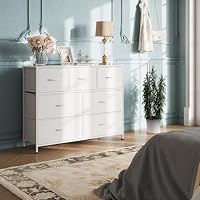 WLIVE Dresser for Bedroom, 7 Drawers, TV Stand, White — image 7