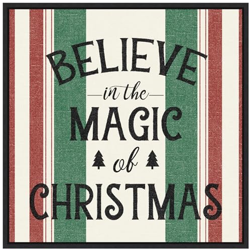 Amanti Art Framed Canvas Wall Art 30x30 Heartland Holiday IV Green by Wild Apple Portfolio, Framed Wall Art Canvas, Holidays Artwork, Modern Decor, Large Poster Painting for Living Room, Bedroom,