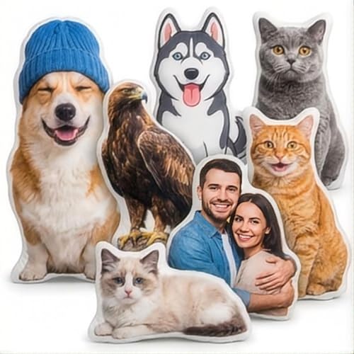 Custom Cat Face Pillow