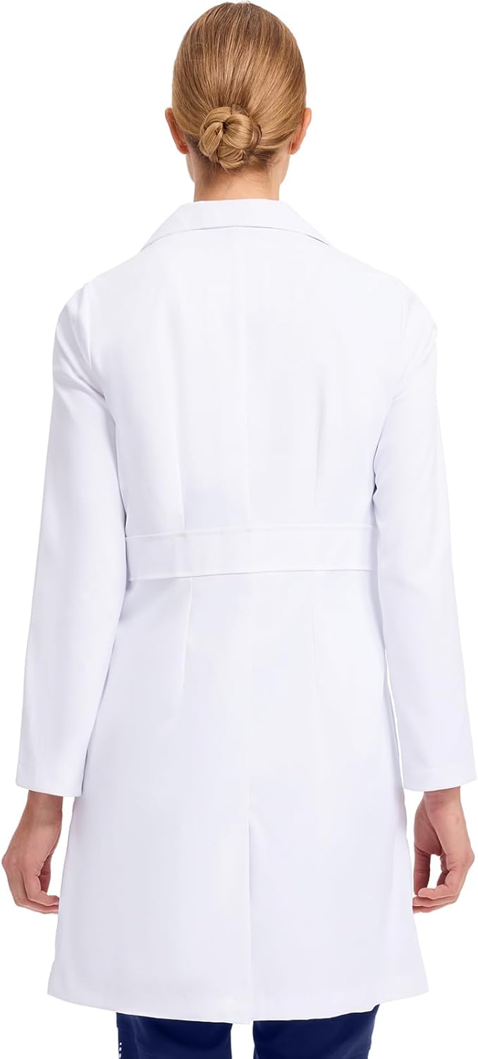 Healing Hands Lab Coat For Woman Faye White Coat with 5 Pockets, Moisture Wicking and 2-Way Stretch 5161 - Image 2