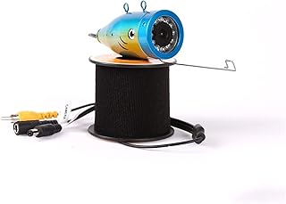 OOzie Tragbares Unterwasser-Angelkamera-Set, 15 m, metallisches WiFi, Unterwasser-Angelkamera, 1000 TVL, 2,4 G, Videorekorder, Nachtsicht-Fischfinder mit 12 IR-LEDs, wasserdichte Angelkamera