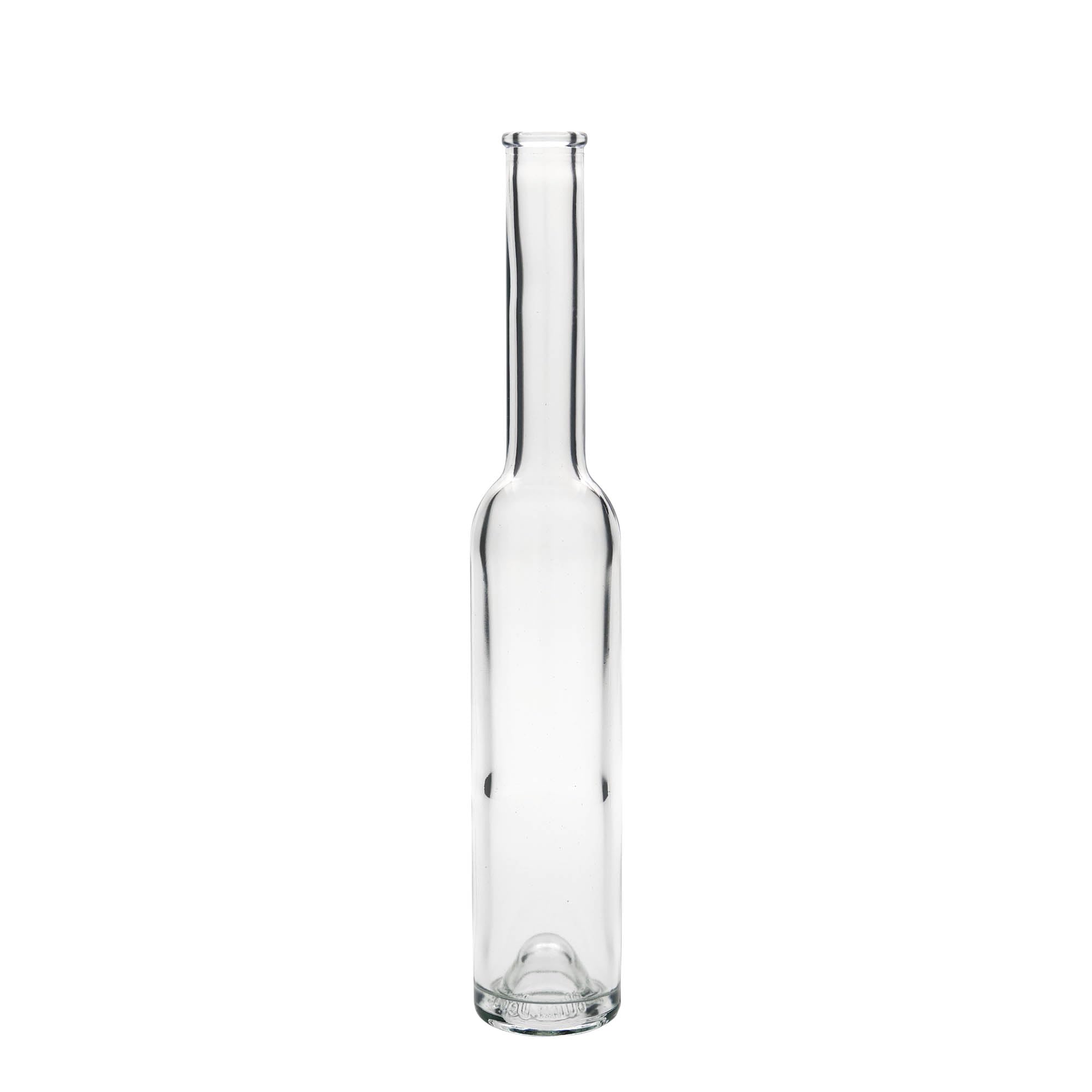 Set di 12 bottiglie di vetro da 200 ml, rotonde, in vetro trasparente, per liquori, liquori, bevande, oli, aceto
