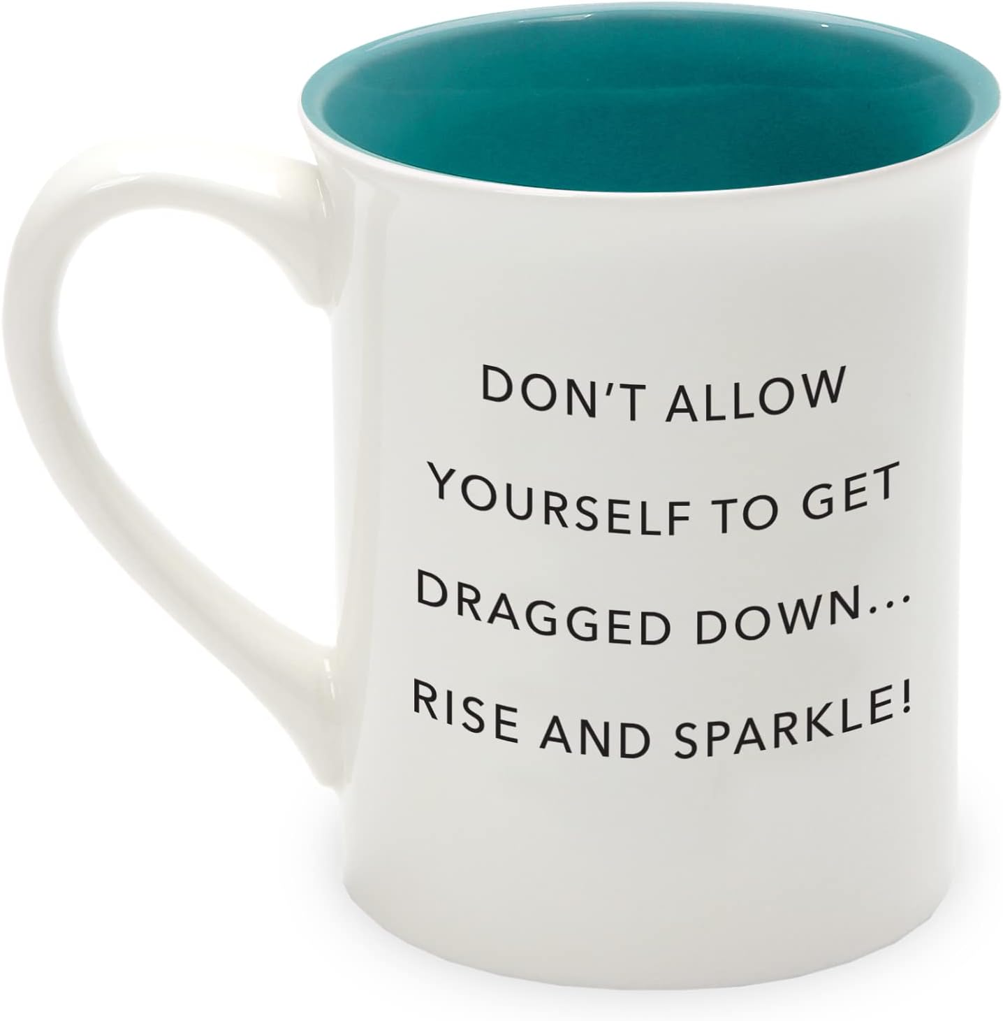 Enesco Our Name Is Mud Less Bitter More Glitter Mug, 4.53 inches