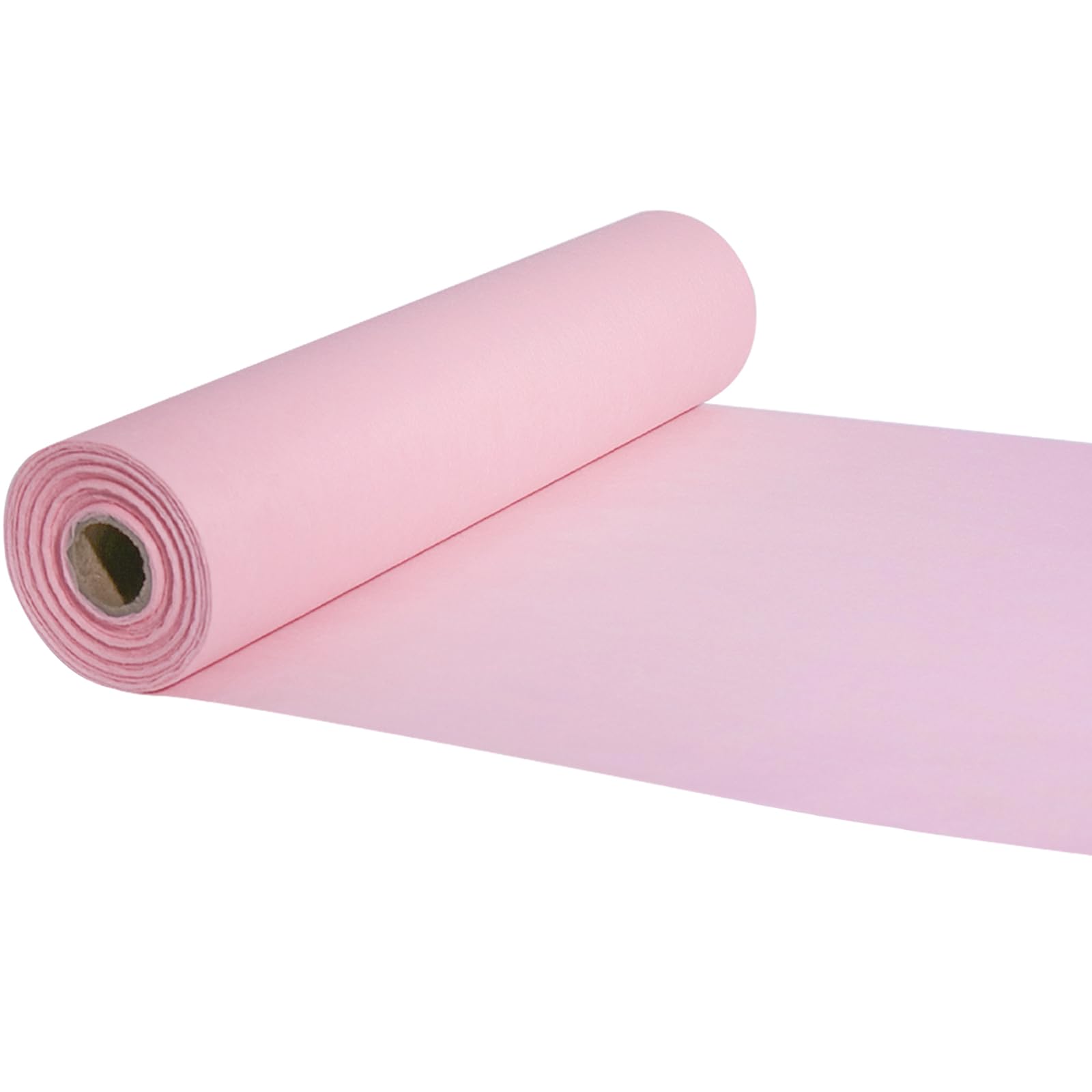 FRKOKRFA Vlies Tischläufer Rosa, 25m x 30cm Dekoratives Tischband, Tischdeko Tischläufer Rolle für Geburtstage, Hochzeiten, Taufen Kommunion und andere Feierlichkeiten