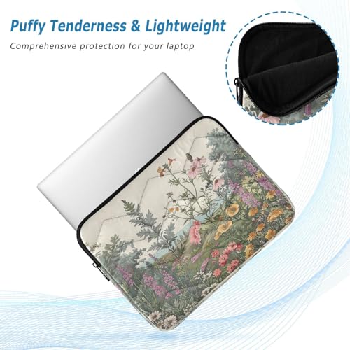 Funda para laptop 13-14 pulgadas impermeable con diseño floral miniatura 5
