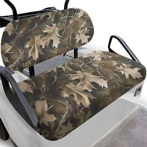 Bulopur Camo Golf Cart Seat Cushion Cover and Backrest Cover (2 Pack)