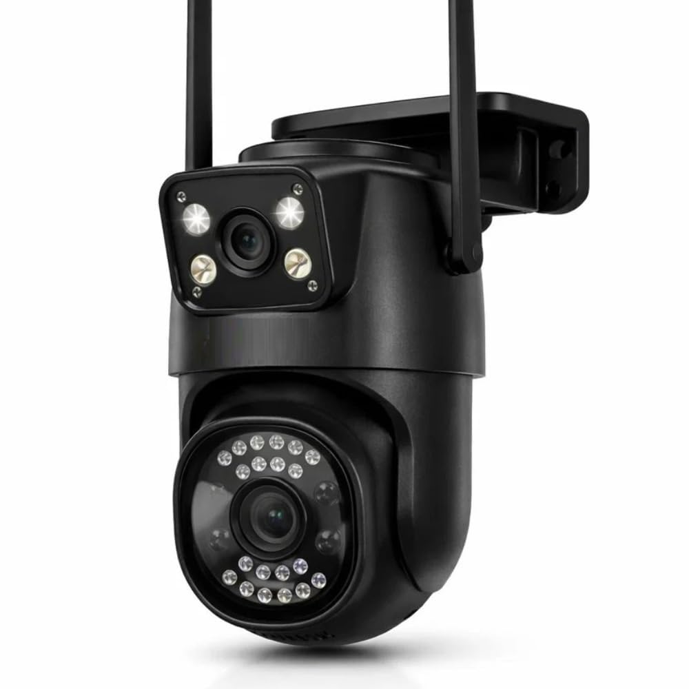 5+5MP Dual Lens Dual Screen | Color Night Vision | Motion Detection | Two-Way Audio | Multi-User View | Mini Supercam Black 4G SIM Outdoor CCTV Camera-image-32