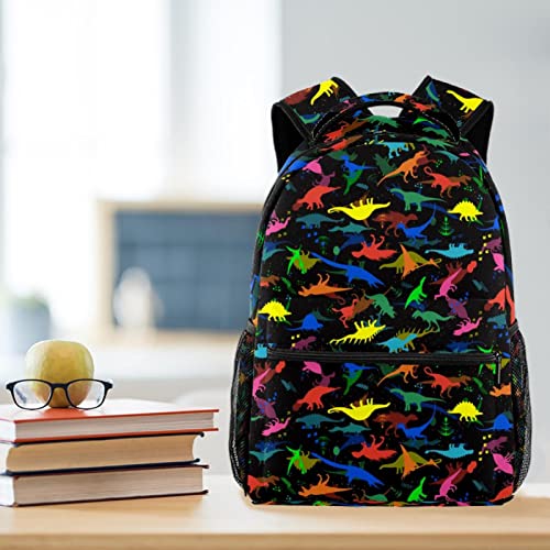 Sac à dos coloré dinosaures pour étudiants et voyage