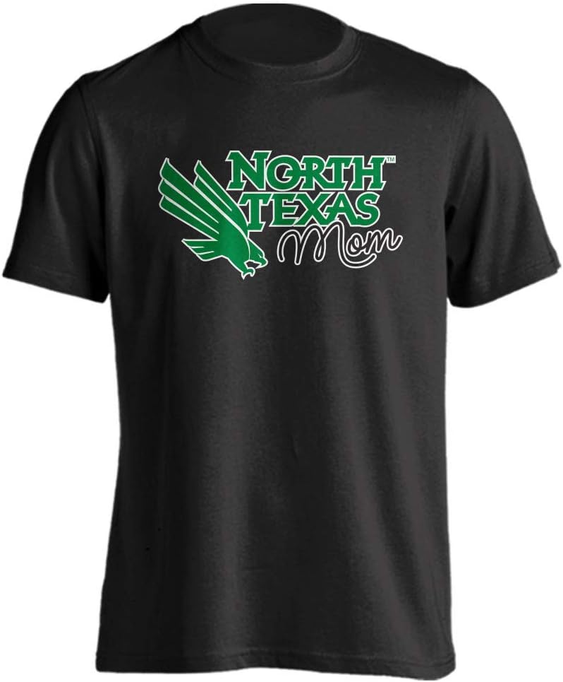 Sport Your Gear North Texas Mean Green Proud Parent Mom T-Shirt (Black, 3XL)