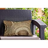 Liora Manne Marina Indoor/Outdoor Power Loomed Easy Care Pillow - Contemporary...