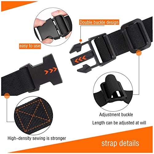 Premium Utility Straps With Quick Release Buckle Adjustable Short Nylon Tie Down Straps For Backpack Lashings Camping Gear Sleeping Bag Mattress Conveyor Belt Luggage #TOP2