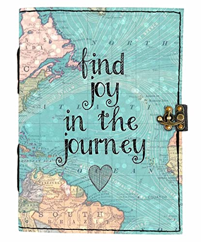 DI-KRAFT Leather Find Joy In The Journey Printed Blank Pages Journal Diary For Personal & Office Use Planner Blank Diary (7 X 5 Inch), 200 Pages - Image 2