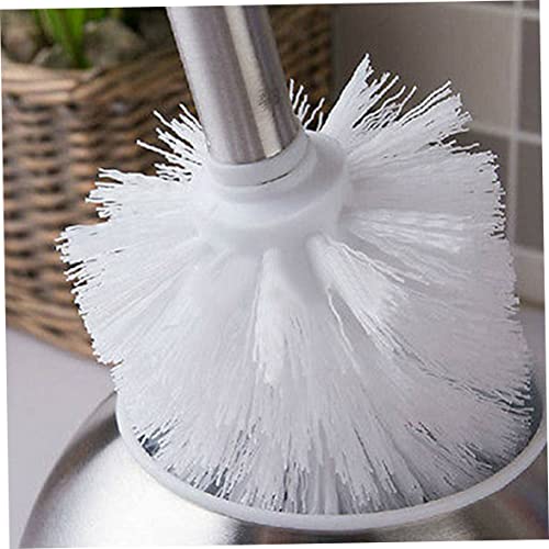 Toilet Bowl Brush Head Toilet Brush Replacement Head Sturdy Stiff Bristles Toilet Brush for Bathroom Toilet Elegant Durable - White 3Pcs Toilet Brushes & Holders