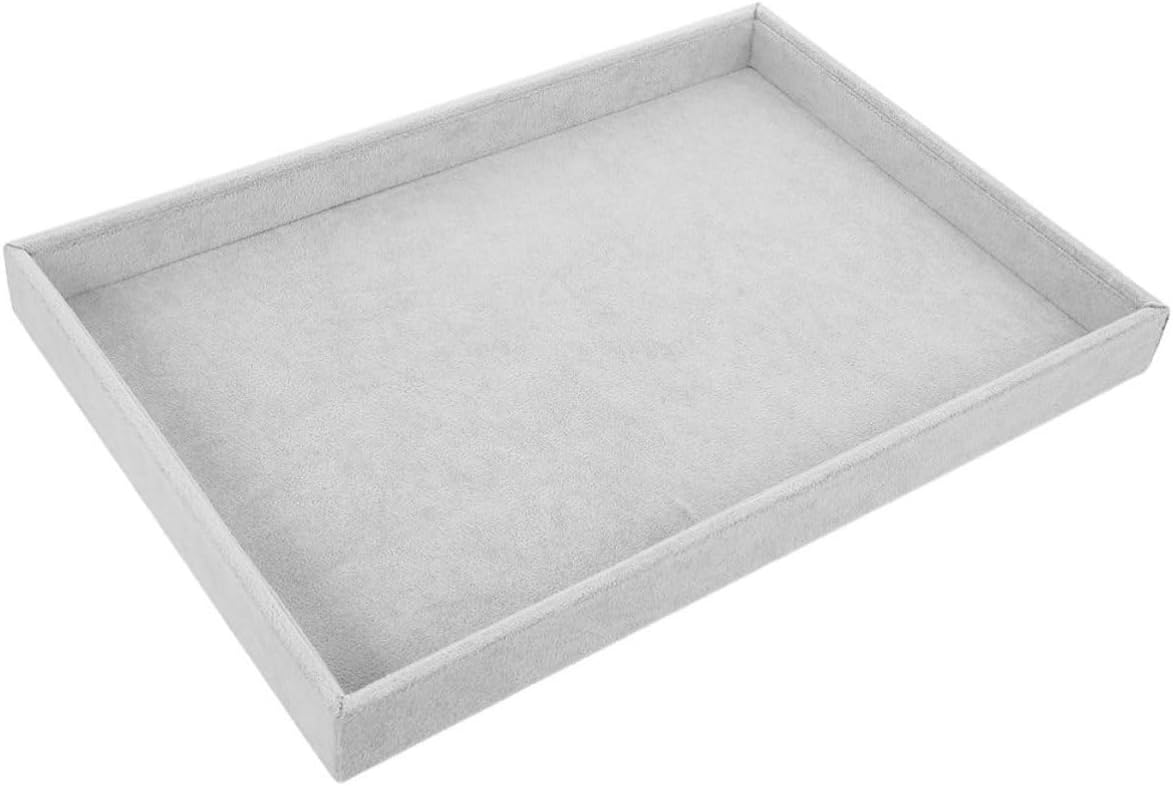 ibasenice Fabric Jewelry Tray for Rings and Pendants Display Organizer