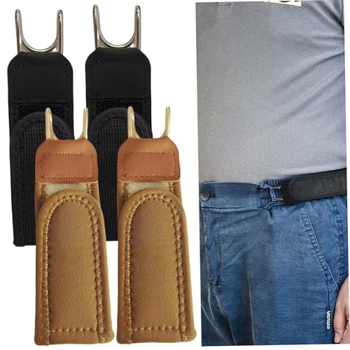 La Mejor Selección de Hebillas de cinturón para Hombre los 10 mejores. 44 4 cinturones sin hebilla para hombres, cinturón elástico sin hebilla para hombres con gancho, cinturón para exteriores, trabajo y EDC, se adapta a trabillas de cinturones de 1,...