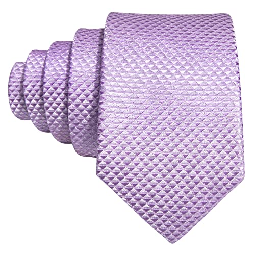 Barry.wang Silk Tie For Boys Necktie Woven Plaid Check Hanky Solid Ceremony #TOP4