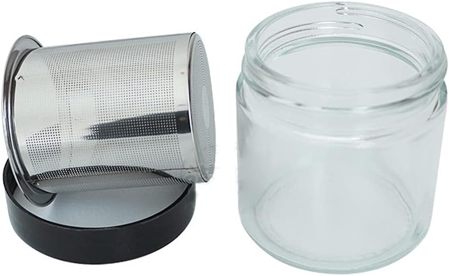 Diamond Washing Cup Cleaning Glass Jar Bottle with Metal Sieve Cleaner Alloy