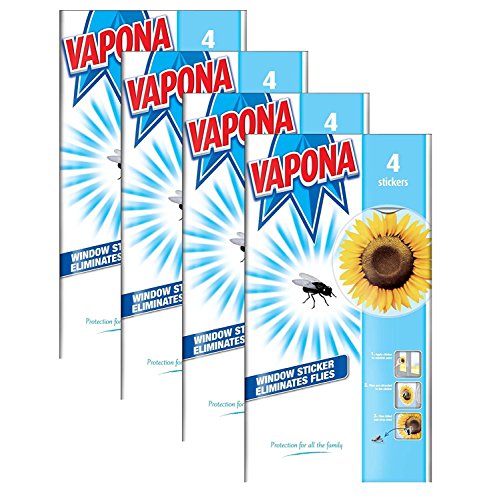 Vapona Sunflower Fly Stickers [4]