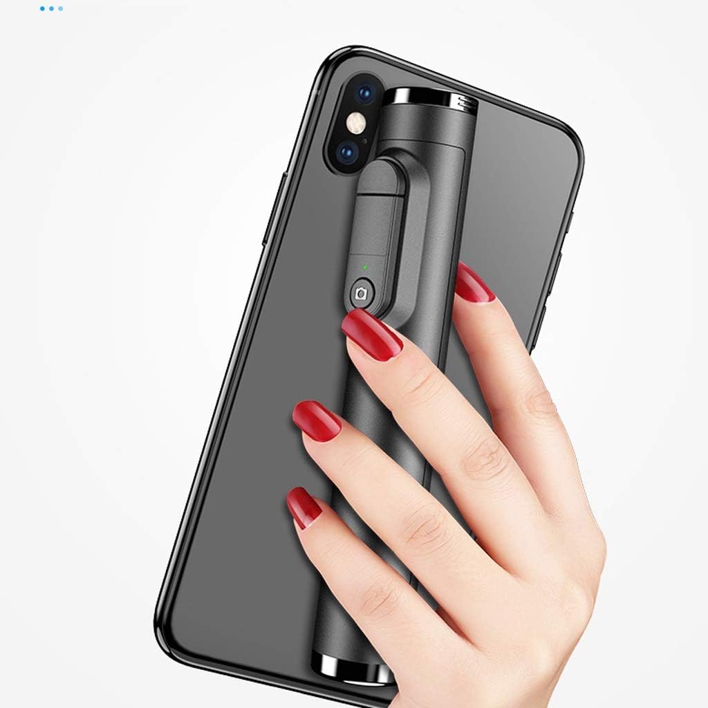 Mini Selfie Stick Tripod, Extendable Phone Selfie Stick with Built-in Remote and Detachable Mini Tripod Stand