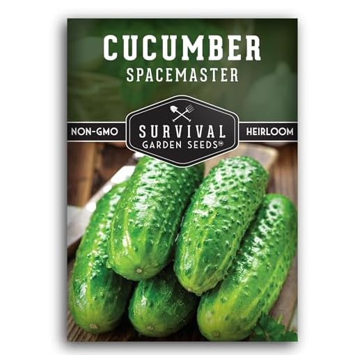 Spacemaster Cucumber Seeds for Planting | Compact Heirloom Non-GMO Variety for Small-Space Gardens – Survival Garden Seeds (1 Pack)