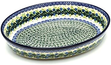 Polish Pottery Baker - Oval - Large - Ivy Trail