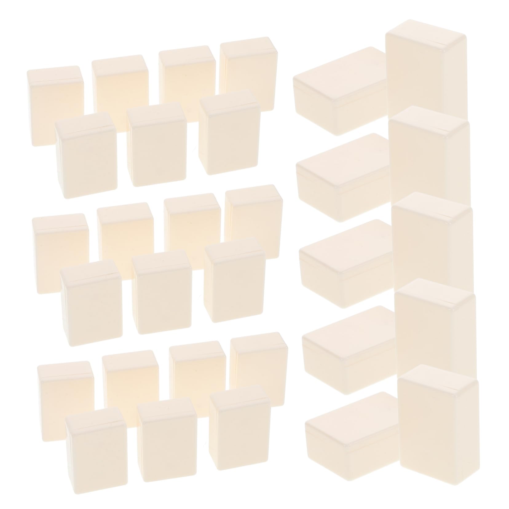 ERINGOGO Game Checker Replacement Acrylic Square White Chess Pieces Large Checker Board Game Blocks