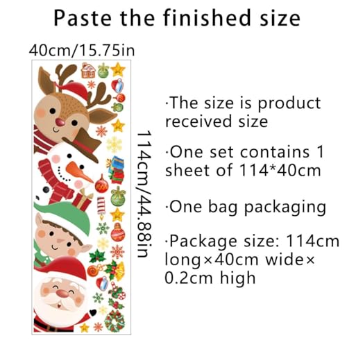Vinilo Decorativo Navideño Santa y Rena 44.88 x 15.75 in miniatura 6