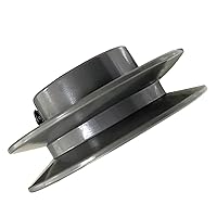 Vista 3 de 2.85 "OD 1/2" agujero único ranura V-correa polea, AK28-1/2 V-correa polea, hierro fundido, gris, una sección de correa, para V-Belt