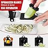 YurDocaVegetable Chopper, Vegetable Chopping, 16-in-1 Deluxe Chopper Kitchen Gifts | Onion & Dicer Peeler, Spiralizer, Lemon Squeezer, Egg Slicer Seperator- Ultimate Gadget, Black-j - Image 3